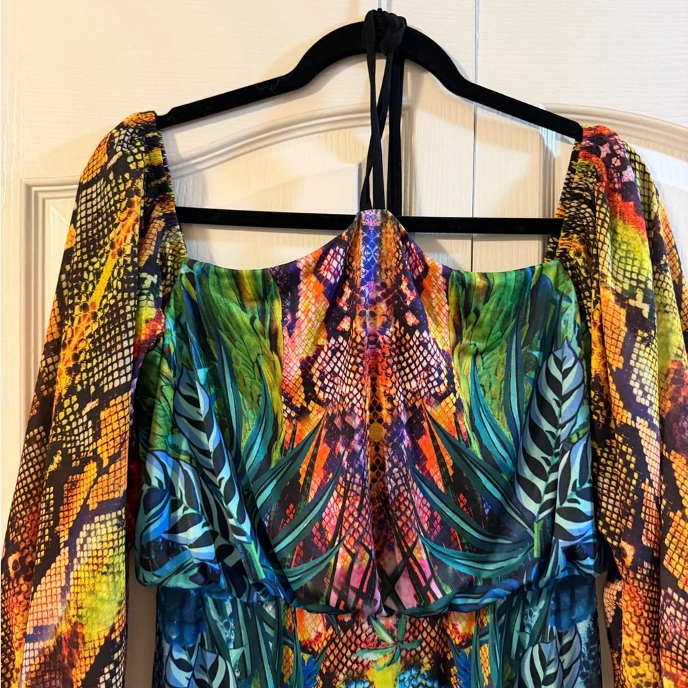 VENUS Vibrant Off-Shoulder Maxi Dress - Picture 6 of 6